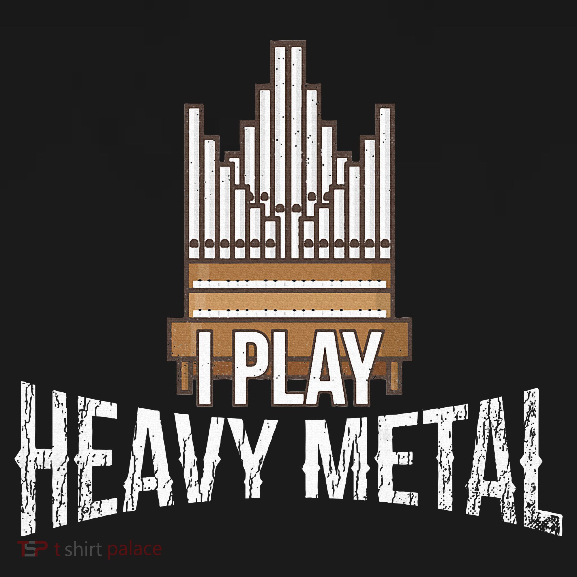 I Play Heavy Metal Church Organist Pipe Organ Player Long Sleeve Shirt