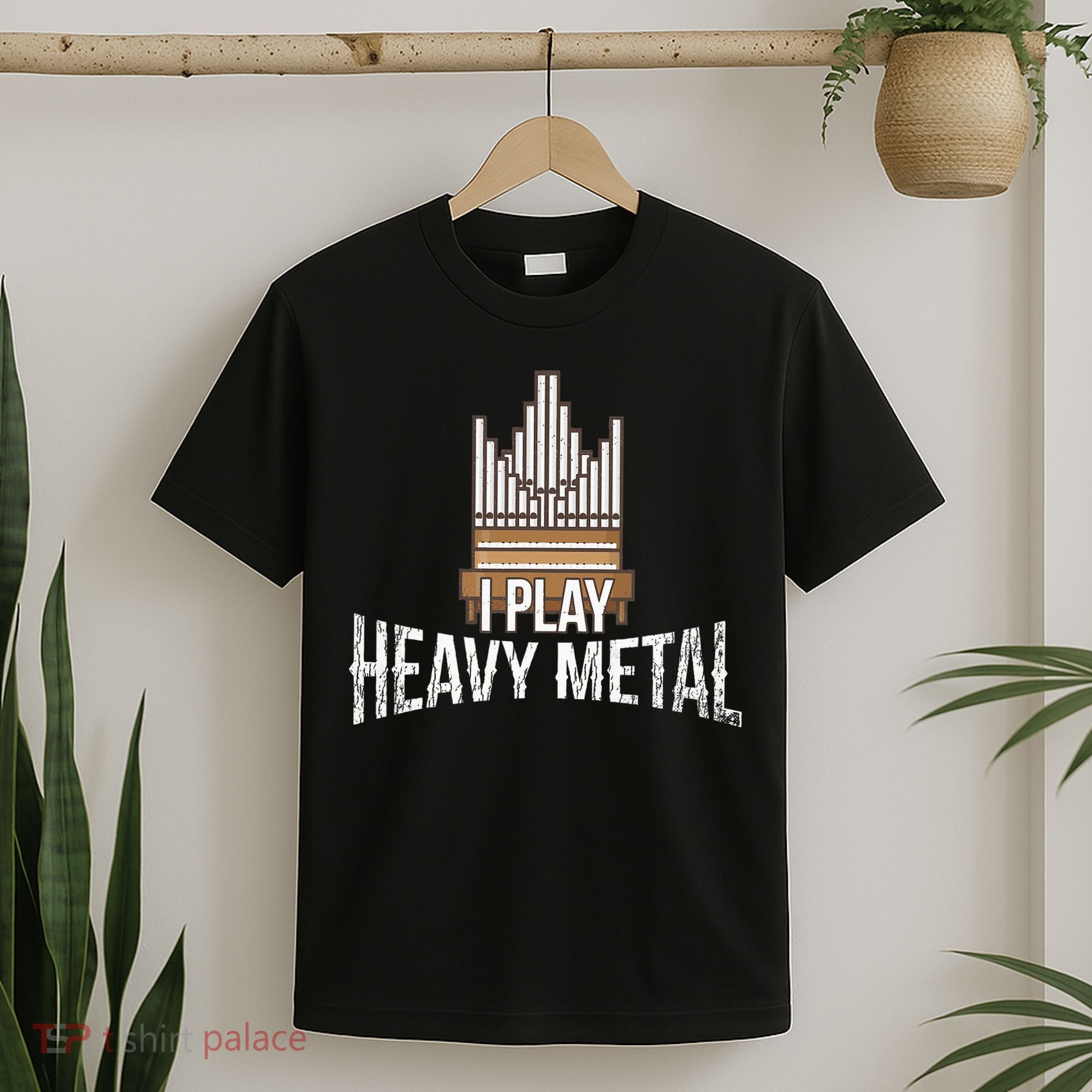 I Play Heavy Metal Church Organist Pipe Organ Player T-Shirt