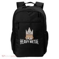 I Play Heavy Metal Church Organist Pipe Organ Player Backpack thumb 0