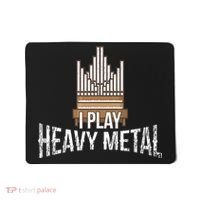 I Play Heavy Metal Church Organist Pipe Organ Player Mousepad thumb 0