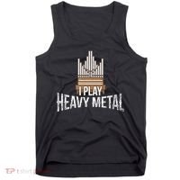 I Play Heavy Metal Church Organist Pipe Organ Player Tank Top thumb 0