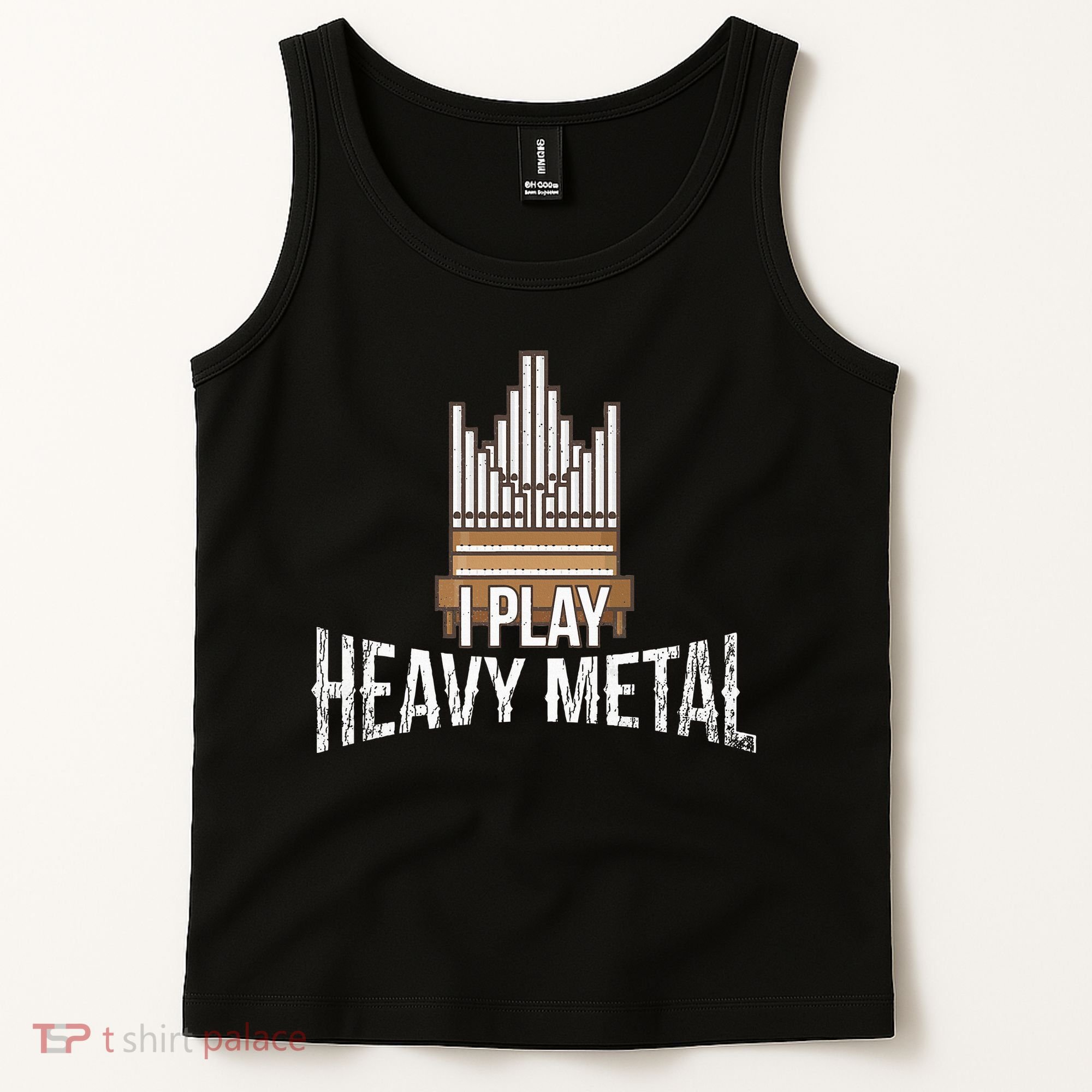 I Play Heavy Metal Church Organist Pipe Organ Player Tank Top