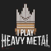 I Play Heavy Metal Church Organist Pipe Organ Player Golf Towel thumb 3