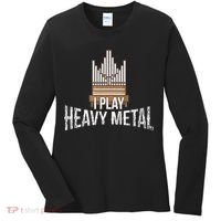 I Play Heavy Metal Church Organist Pipe Organ Player Women's Long Sleeve Shirt thumb 0