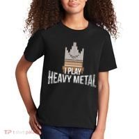 I Play Heavy Metal Church Organist Pipe Organ Player Kids T-Shirt thumb 2