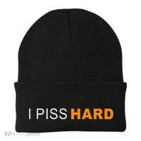 I Piss Hard Funny Meme Sarcasm Beanie thumb 0
