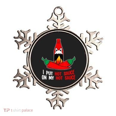 I Put Hot Sauce On My Sauce Funny Spicy Food Gift Ornament