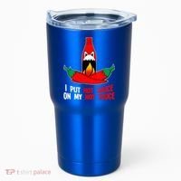 I Put Hot Sauce On My Sauce Funny Spicy Food Gift Tumbler thumb 0