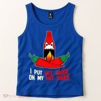 I Put Hot Sauce On My Sauce Funny Spicy Food Gift Tank Top thumb 2