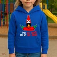 I Put Hot Sauce On My Sauce Funny Spicy Food Gift Kids Hoodie thumb 3