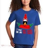 I Put Hot Sauce On My Sauce Funny Spicy Food Gift Kids T-Shirt thumb 2