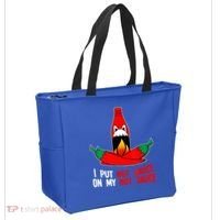 I Put Hot Sauce On My Sauce Funny Spicy Food Gift Tote Bag thumb 2