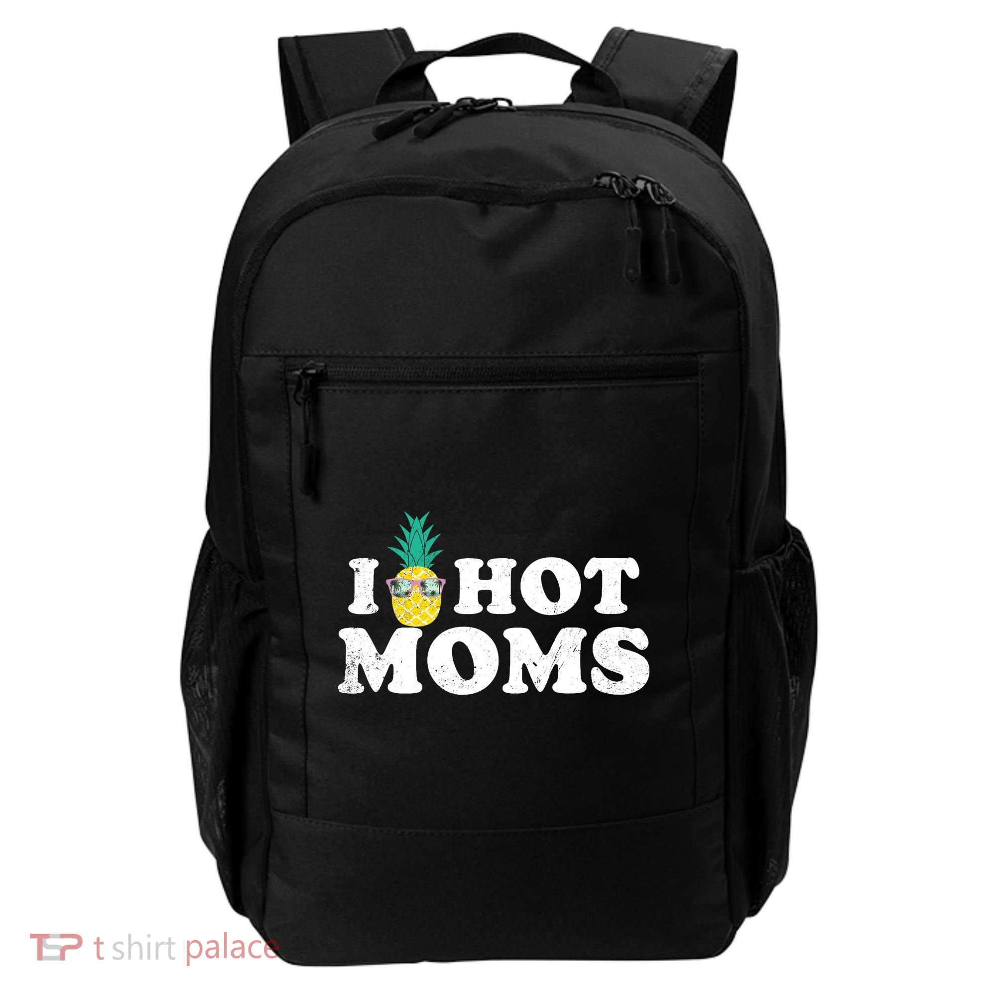 I Pineapple Hot Moms Upside Down I Heart Funny Swinger Backpack