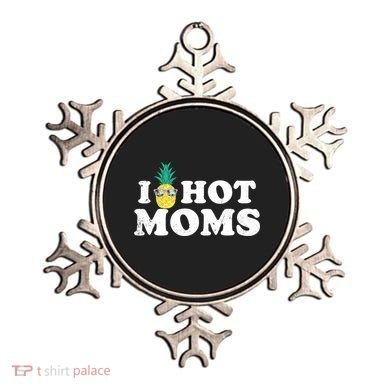 I Pineapple Hot Moms Upside Down I Heart Funny Swinger Ornament