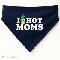 I Pineapple Hot Moms Upside Down I Heart Funny Swinger USA-Made Doggie Bandana thumb 0