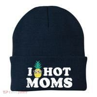 I Pineapple Hot Moms Upside Down I Heart Funny Swinger Beanie thumb 0