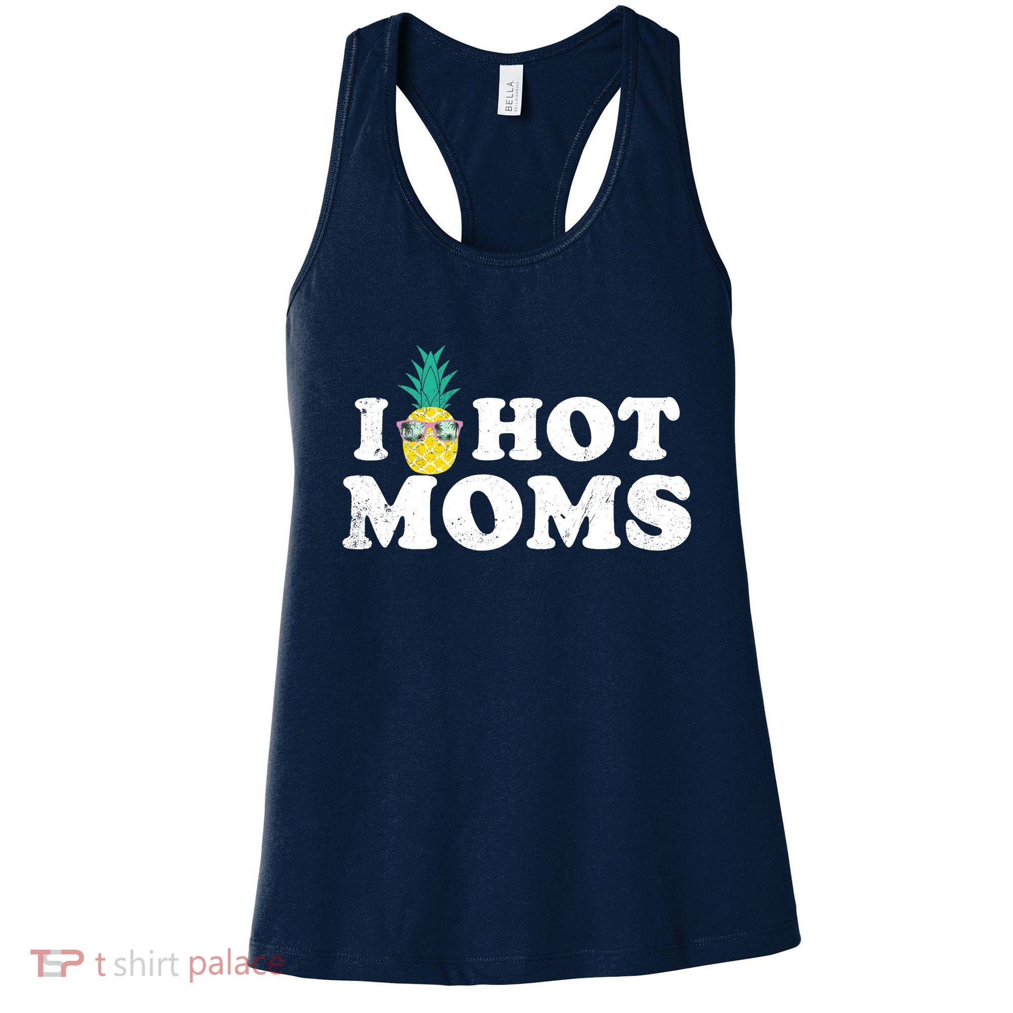 I Pineapple Hot Moms Upside Down I Heart Funny Swinger Women's Tank Top