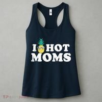 I Pineapple Hot Moms Upside Down I Heart Funny Swinger Women's Tank Top thumb 3