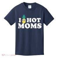 I Pineapple Hot Moms Upside Down I Heart Funny Swinger Kids T-Shirt thumb 0