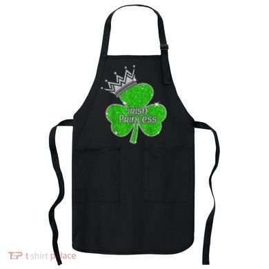 Irish Princess Happy St Patricks Day Shamrock Apron