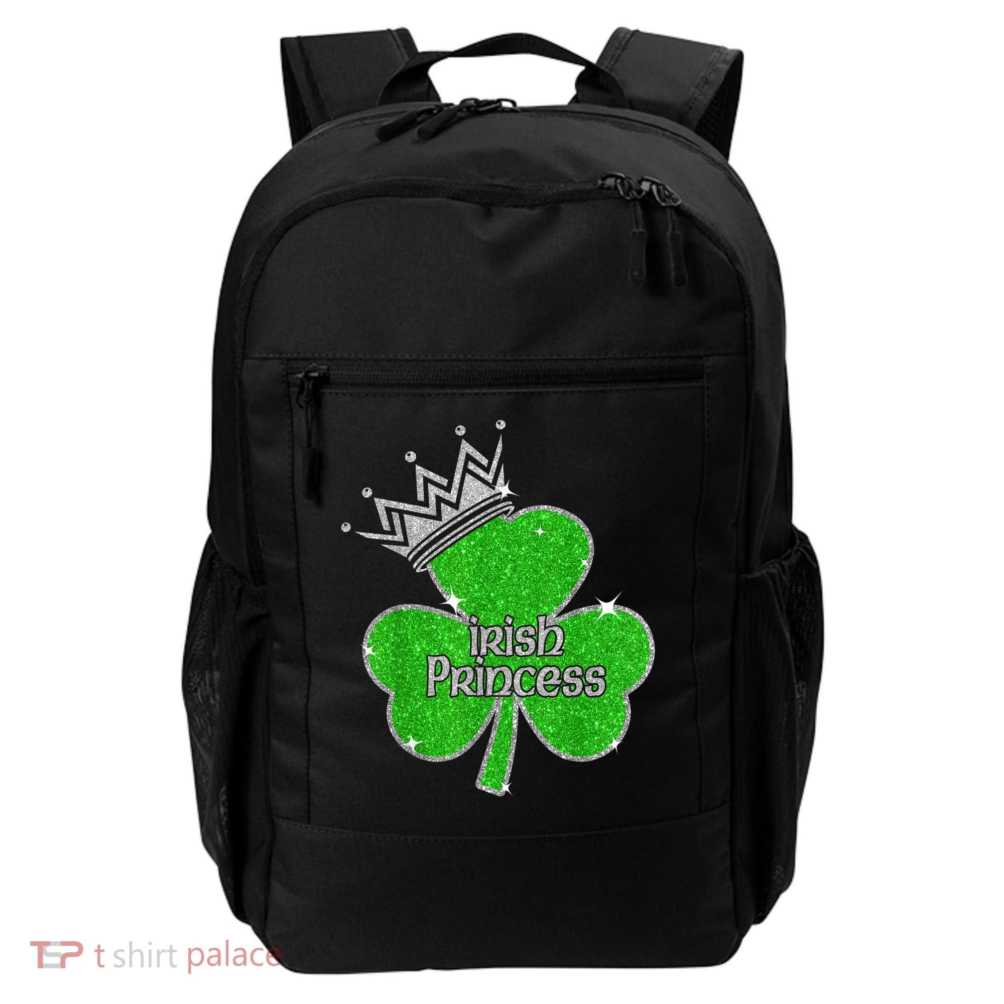 Irish Princess Happy St Patricks Day Shamrock Backpack