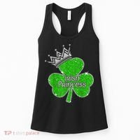 Irish Princess Happy St Patricks Day Shamrock Women's Tank Top thumb 0
