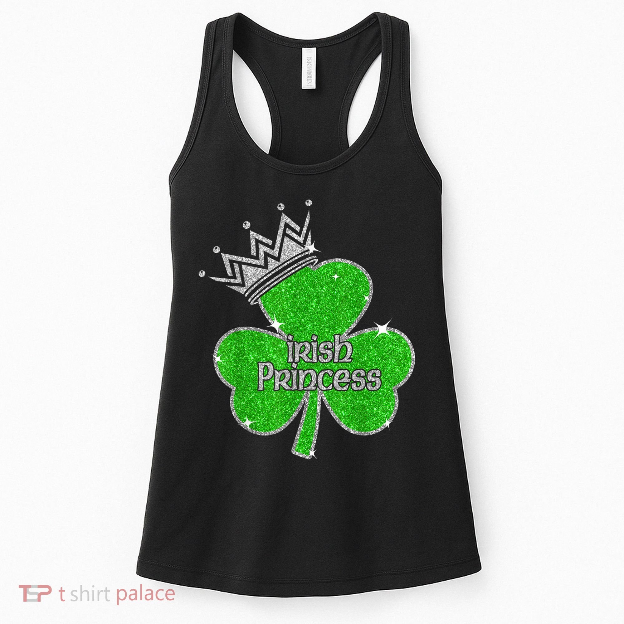 Irish Princess Happy St Patricks Day Shamrock Women's Tank Top