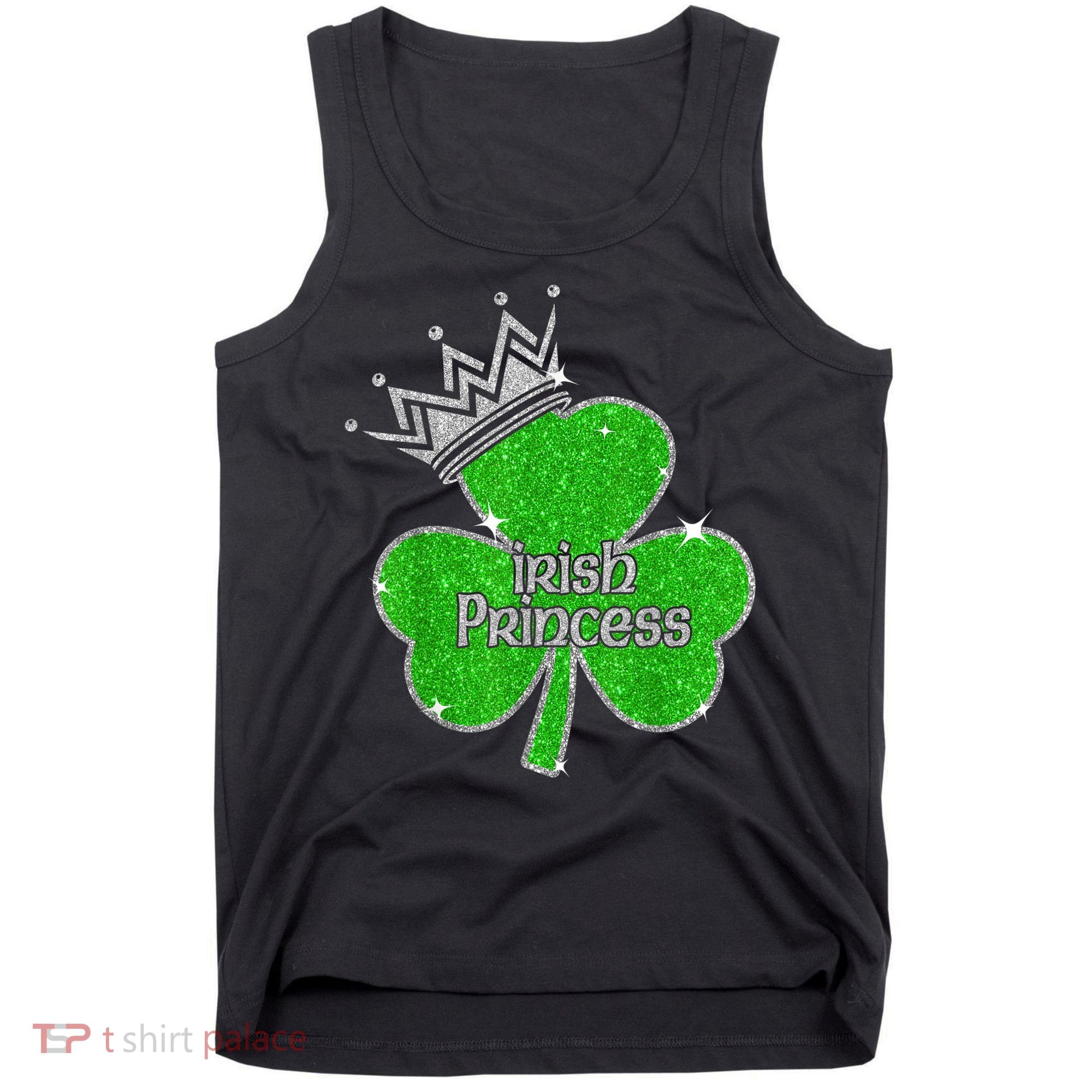 Irish Princess Happy St Patricks Day Shamrock Tank Top