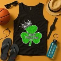 Irish Princess Happy St Patricks Day Shamrock Tank Top thumb 4