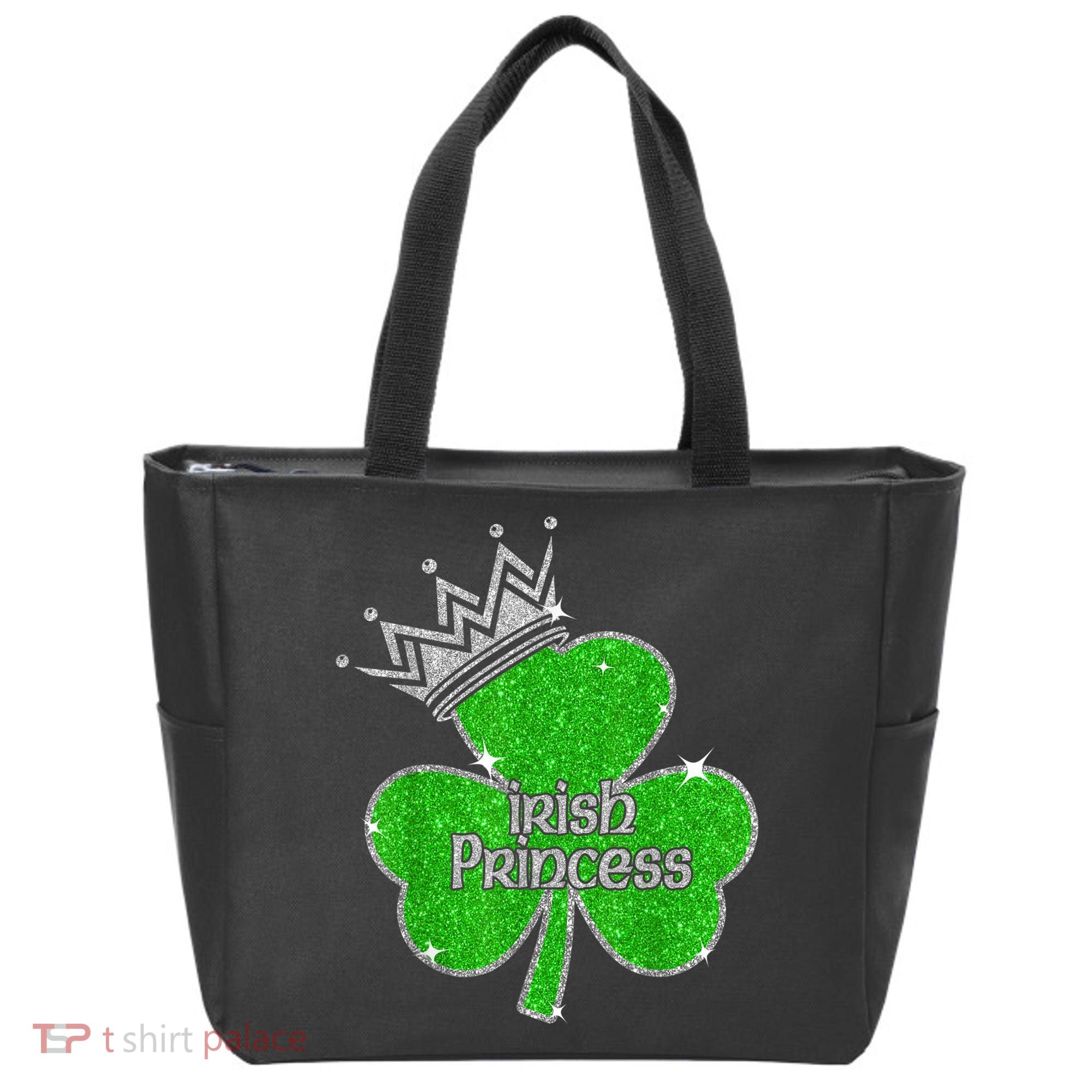 Irish Princess Happy St Patricks Day Shamrock Tote Bag
