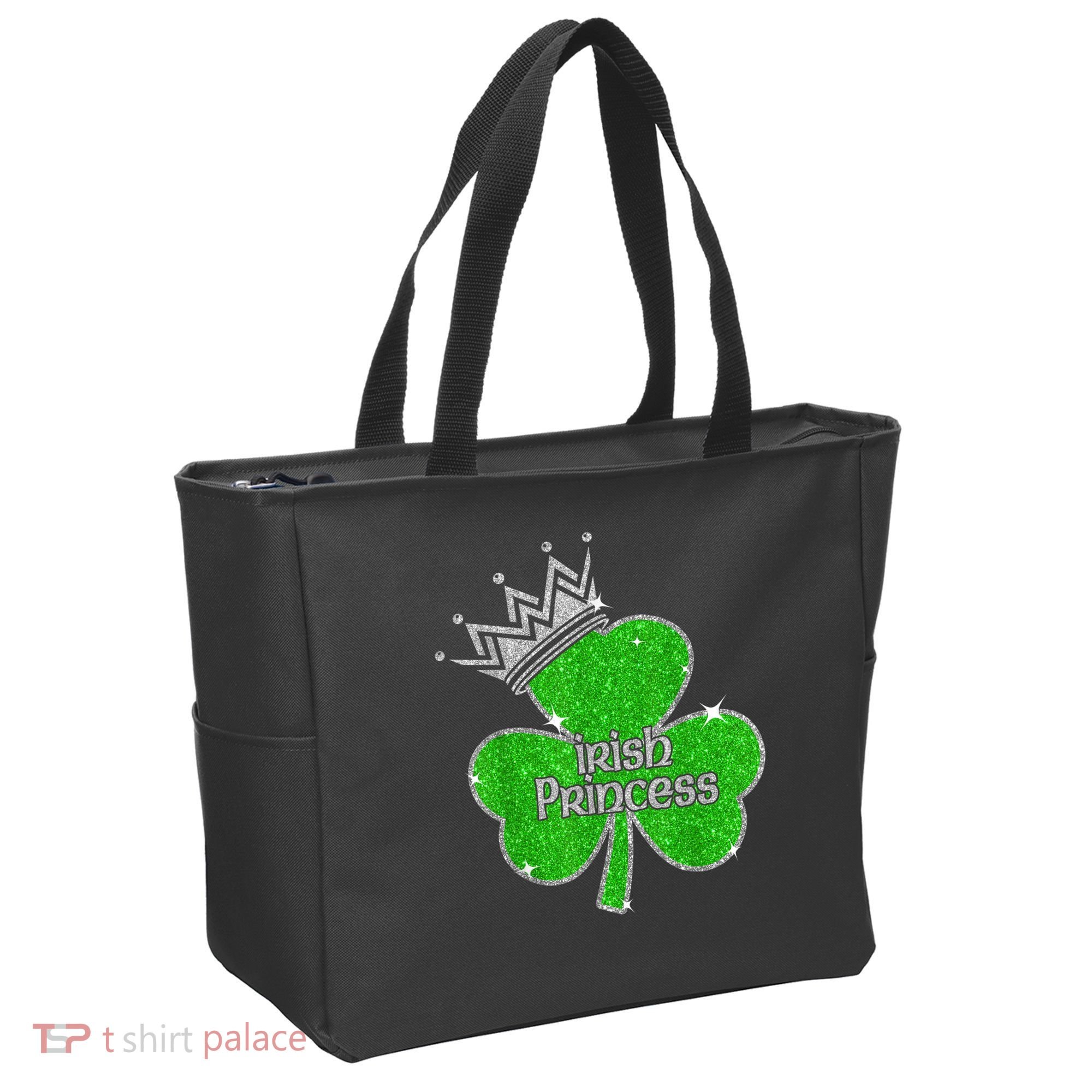 Irish Princess Happy St Patricks Day Shamrock Tote Bag