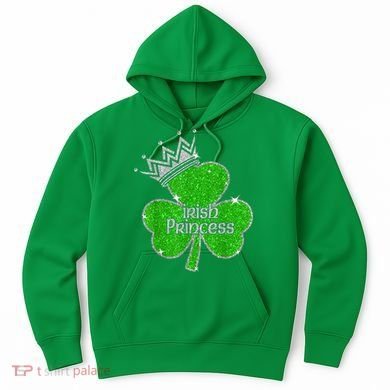 Irish Princess Happy St Patricks Day Shamrock Hoodie