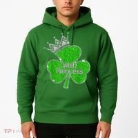 Irish Princess Happy St Patricks Day Shamrock Hoodie thumb 2