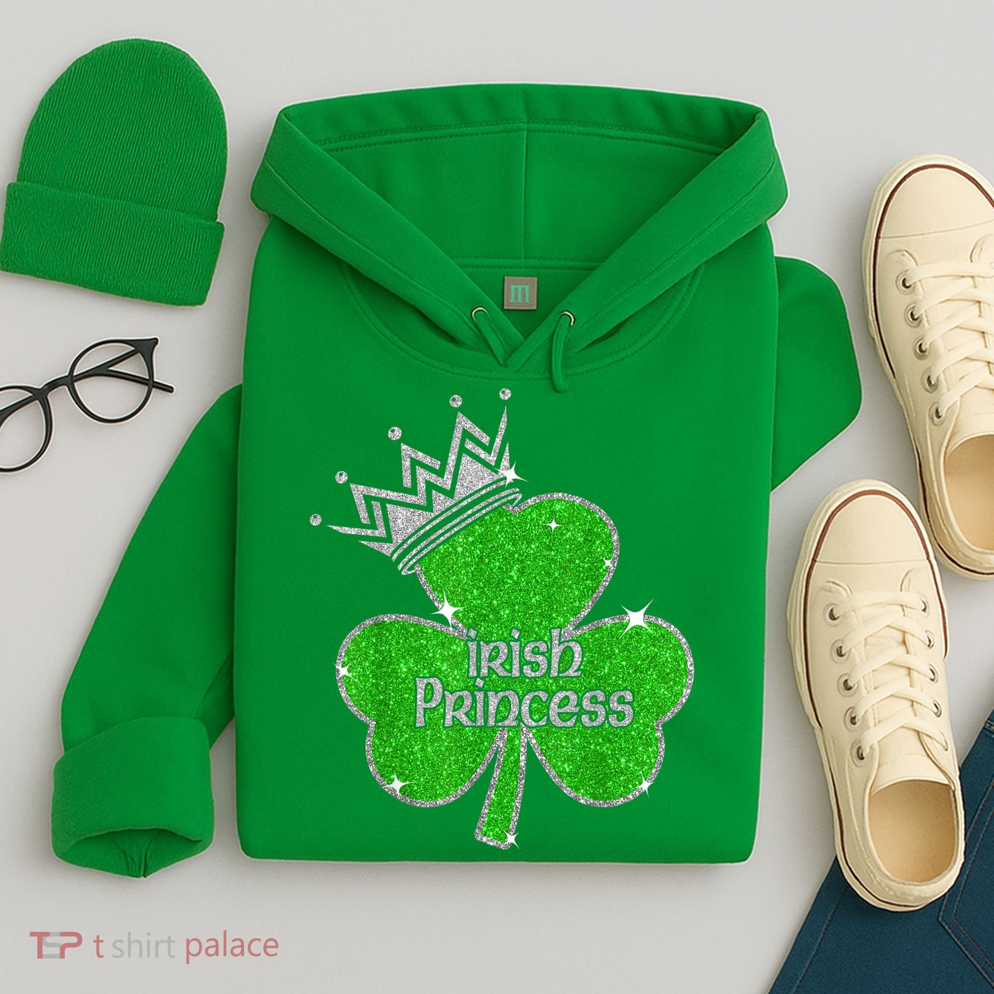 Irish Princess Happy St Patricks Day Shamrock Hoodie