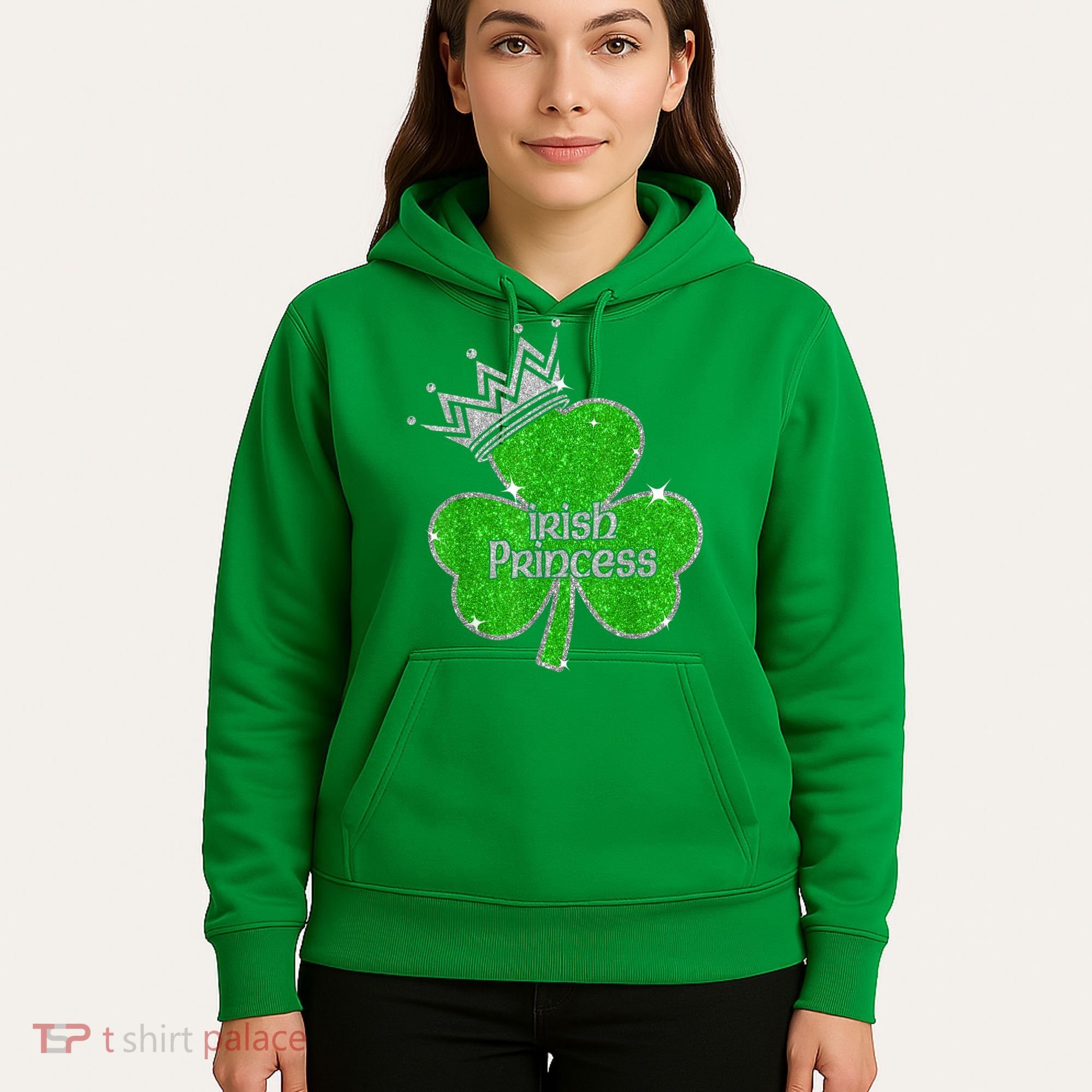 Irish Princess Happy St Patricks Day Shamrock Hoodie
