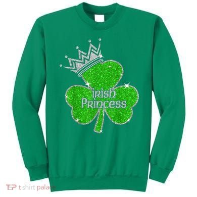Irish Princess Happy St Patricks Day Shamrock Sweatshirt