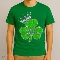 Irish Princess Happy St Patricks Day Shamrock T-Shirt thumb 3