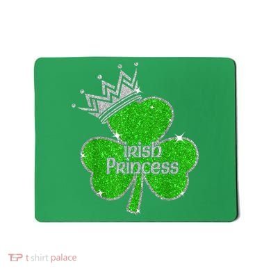 Irish Princess Happy St Patricks Day Shamrock Mousepad