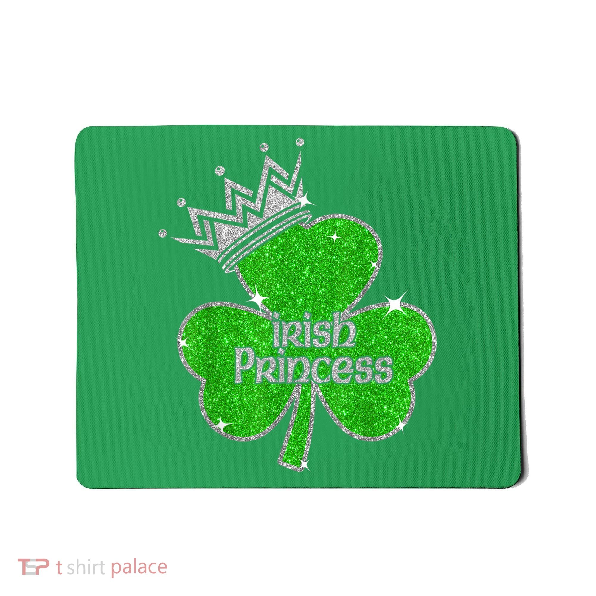 Irish Princess Happy St Patricks Day Shamrock Mousepad