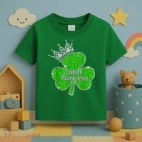 Irish Princess Happy St Patricks Day Shamrock Toddler T-Shirt thumb 3