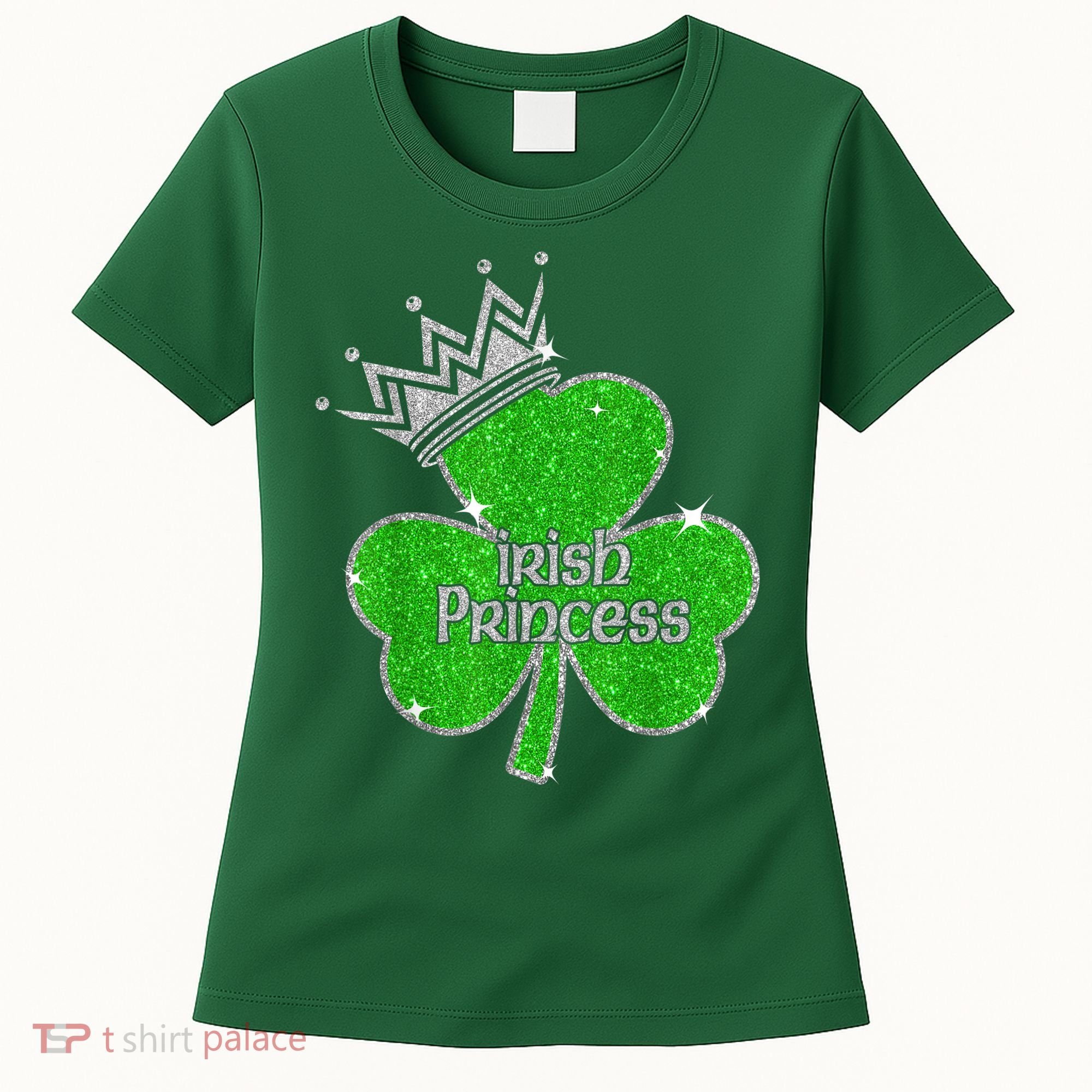 Irish Princess Happy St Patricks Day Shamrock Women's T-Shirt