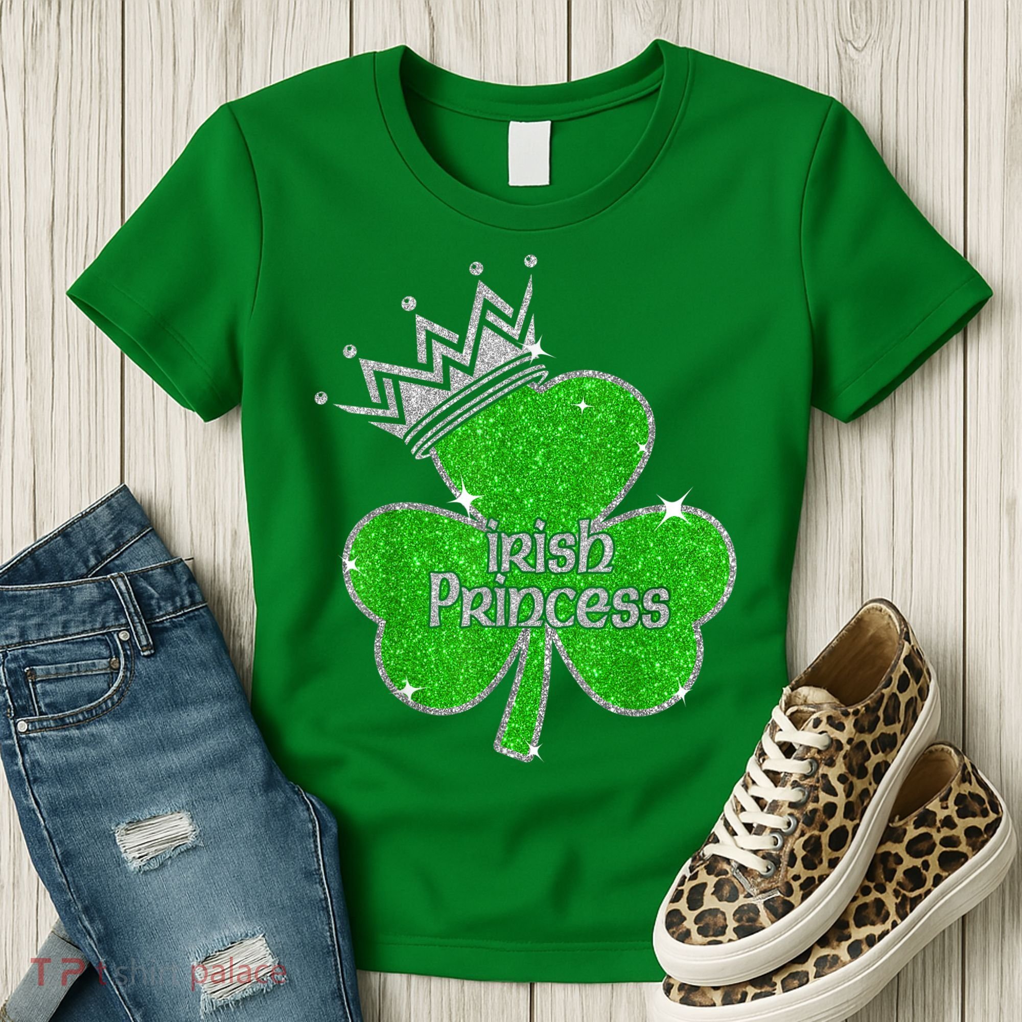 Irish Princess Happy St Patricks Day Shamrock Women's T-Shirt