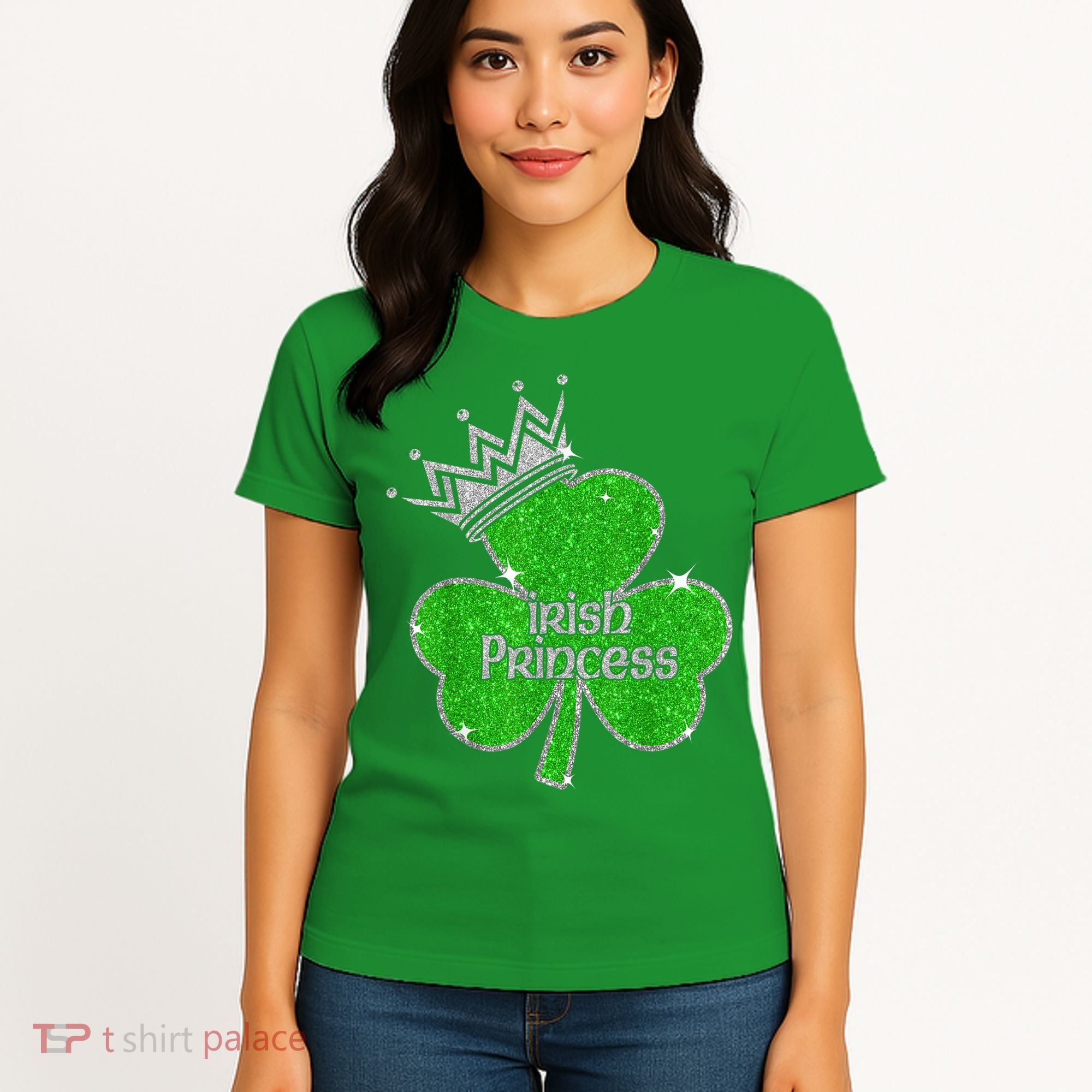 Irish Princess Happy St Patricks Day Shamrock Women's T-Shirt