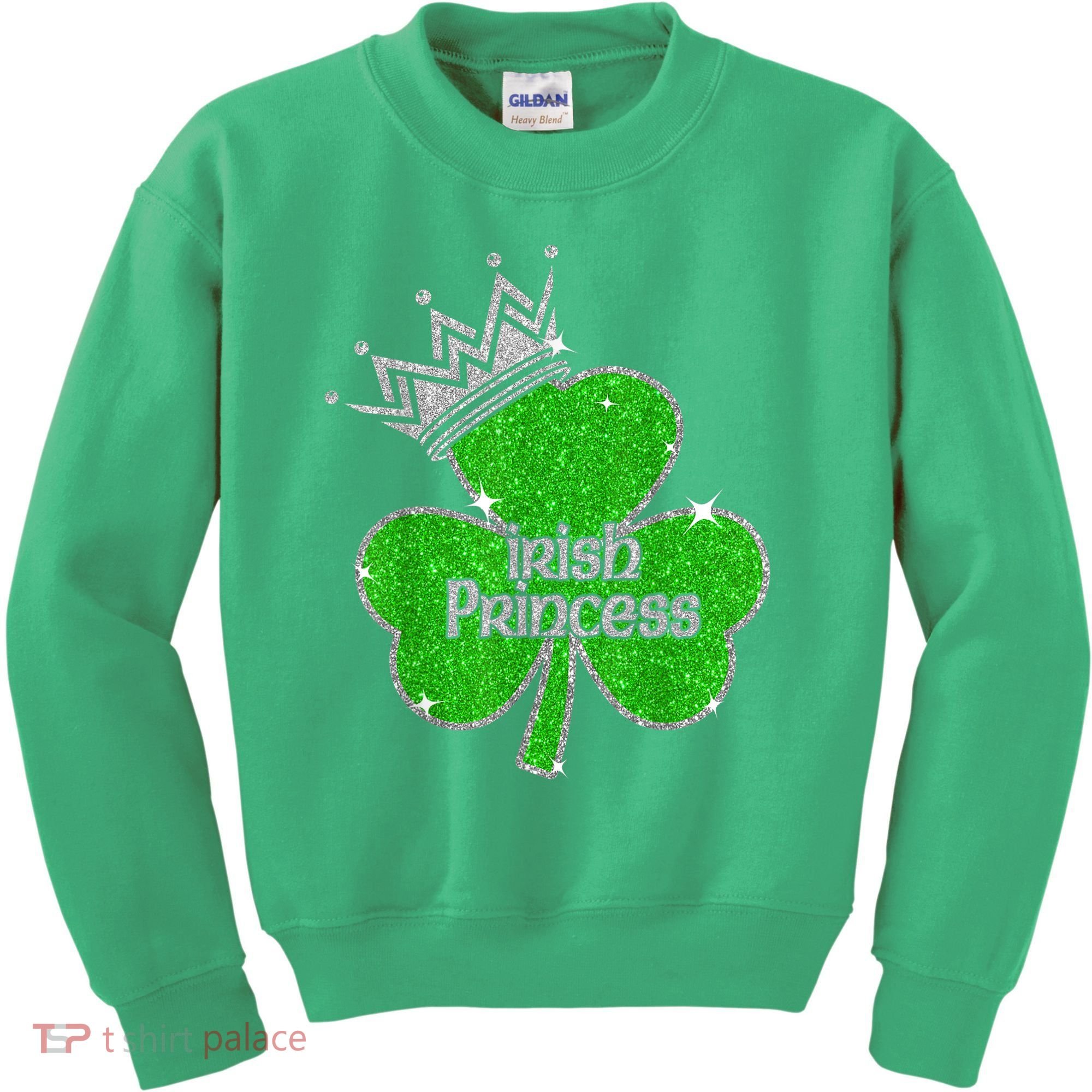Irish Princess Happy St Patricks Day Shamrock Kids Sweatshirt