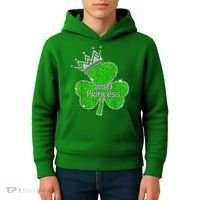 Irish Princess Happy St Patricks Day Shamrock Kids Hoodie thumb 4
