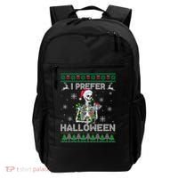 I Prefer Halloween Christmas Funny Skeleton Xmas Gift Backpack thumb 0