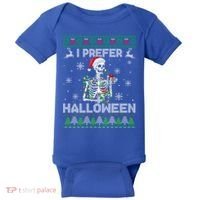 I Prefer Halloween Christmas Funny Skeleton Xmas Gift Baby Bodysuit thumb 0