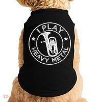 I Play Heavy Metal Funny Euphonium Doggie Tank thumb 0