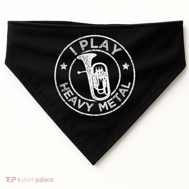 I Play Heavy Metal Funny Euphonium USA-Made Doggie Bandana