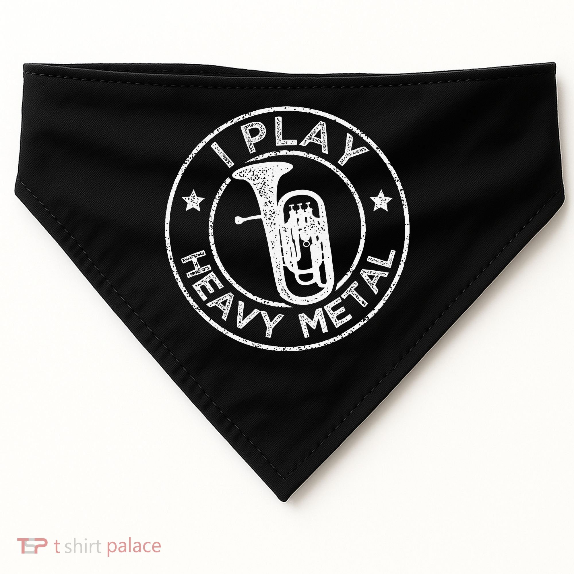 I Play Heavy Metal Funny Euphonium USA-Made Doggie Bandana